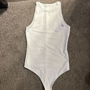 NWT white abercrombie body suit